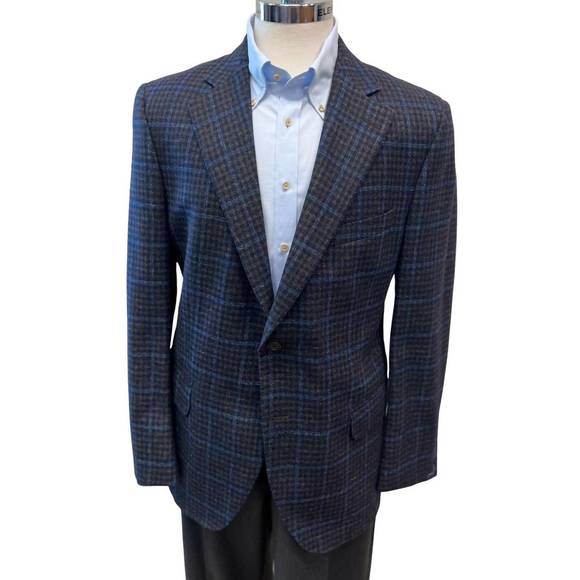 NEW RING JACKET diamond weave sports coat - regular length in green balloon twee - Picture 1 of 1